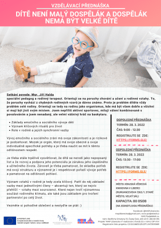 LBC „Dítě není malý dospělák a dospělák nemá být velké dítě“ Jiří Halda